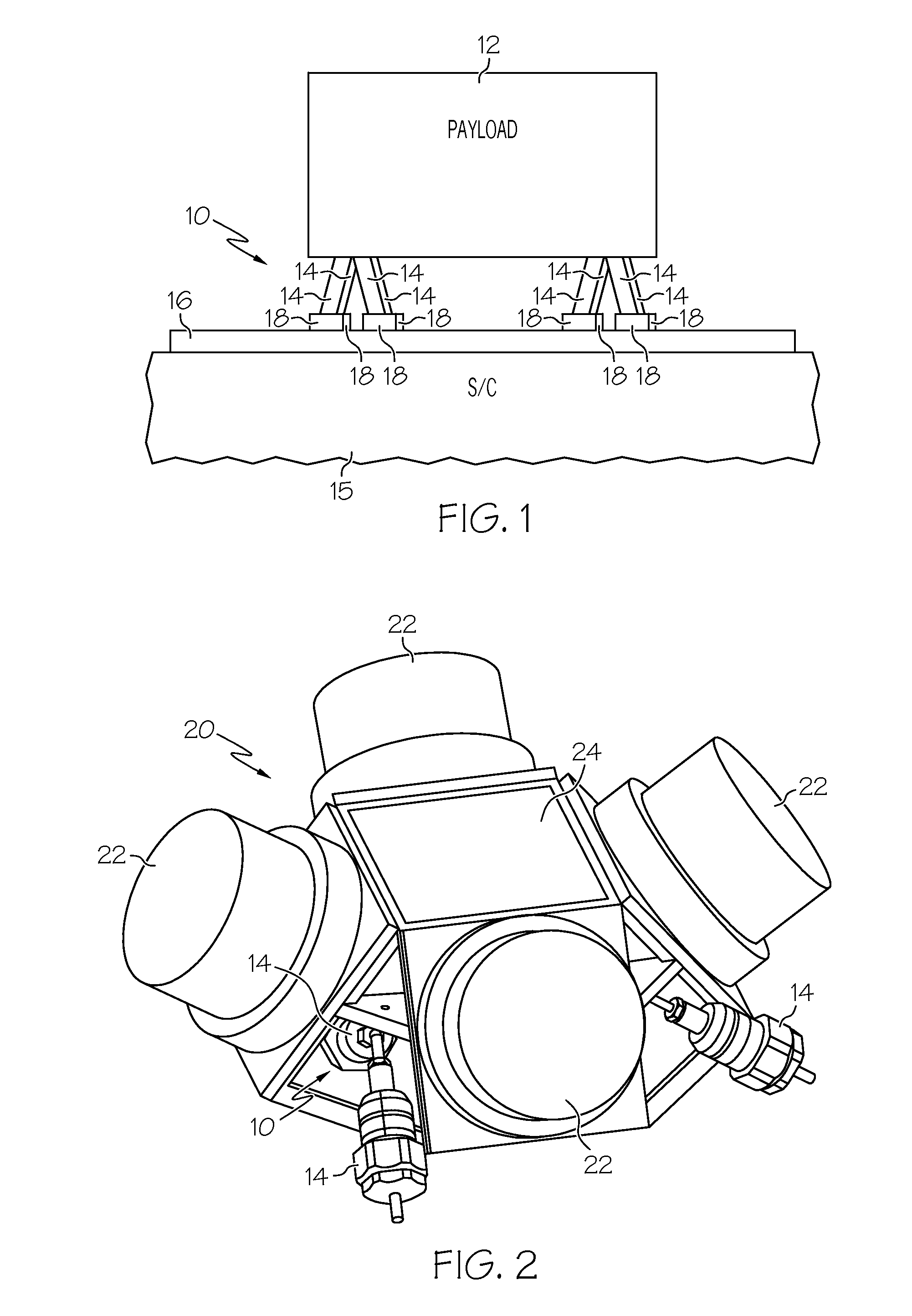 Thermally-conductive vibration isolators and spacecraft isolation systems employing the same