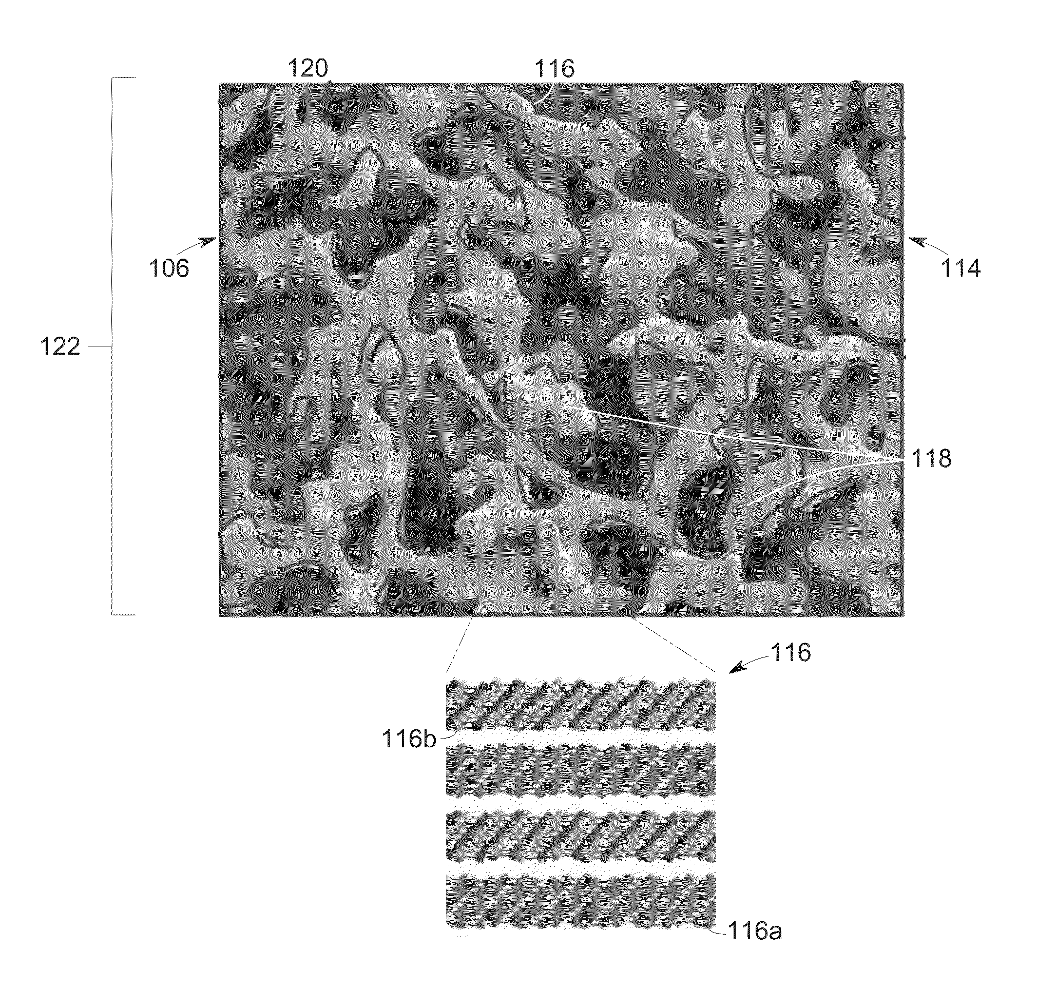 High specific area composite foam and an associated method of fabrication