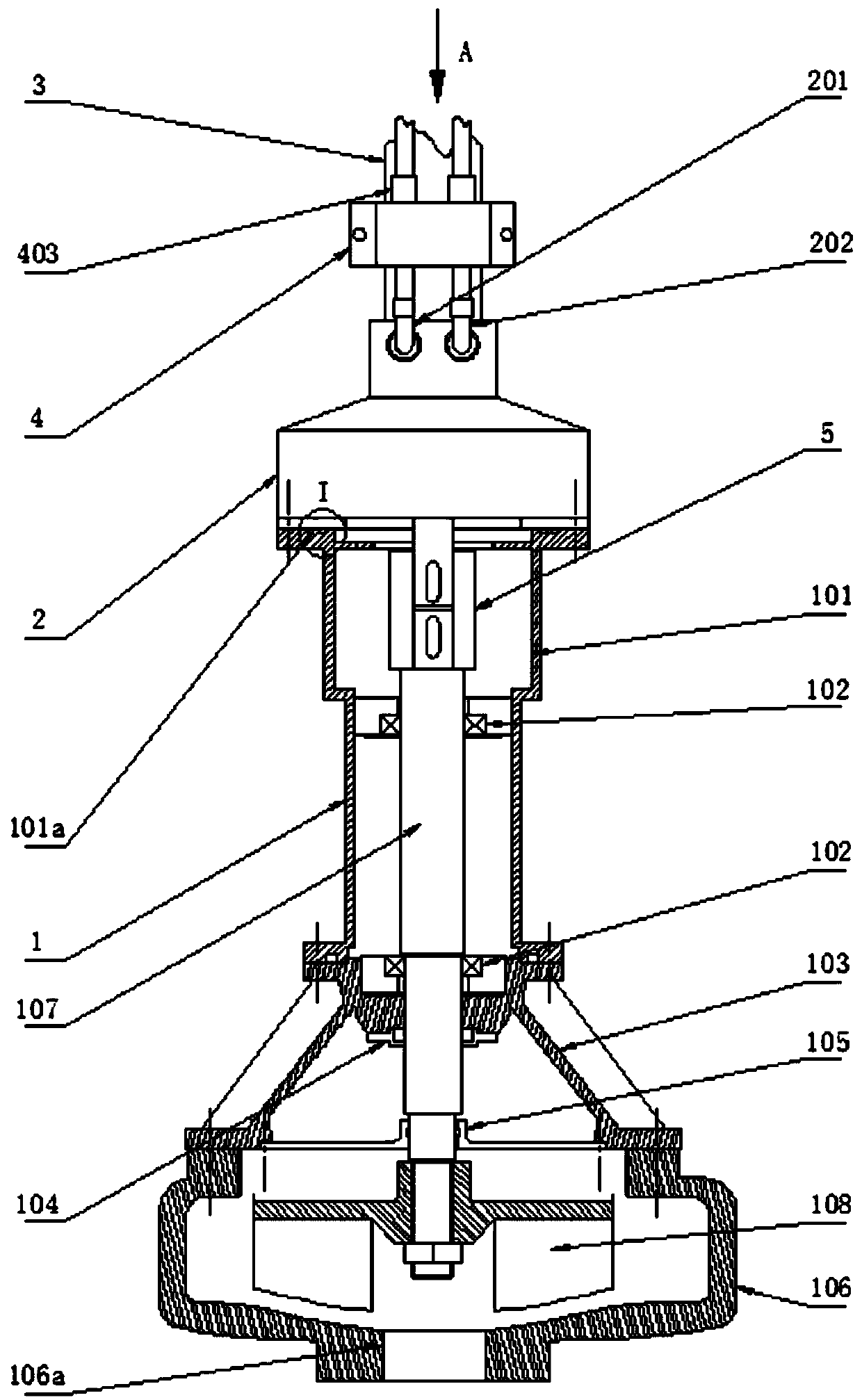 Pneumatic pump for dredging water sump and working method of air driven pump