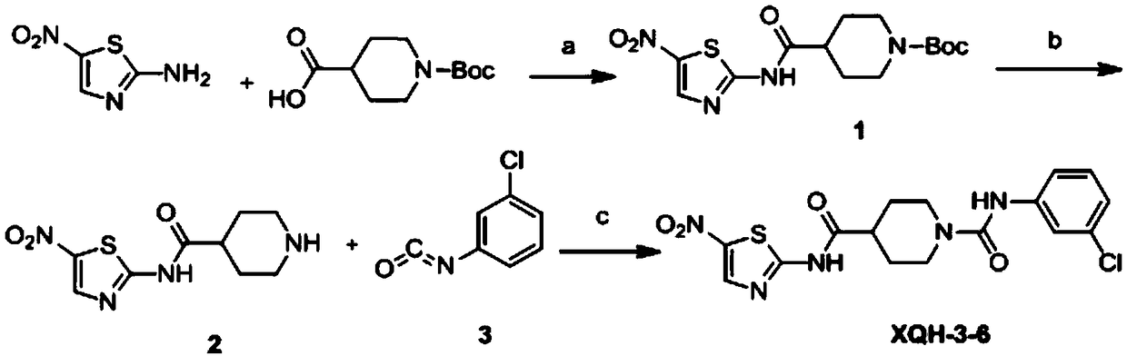 A novel thiazole compound xqh-3-6 against Streptococcus mutans and its application