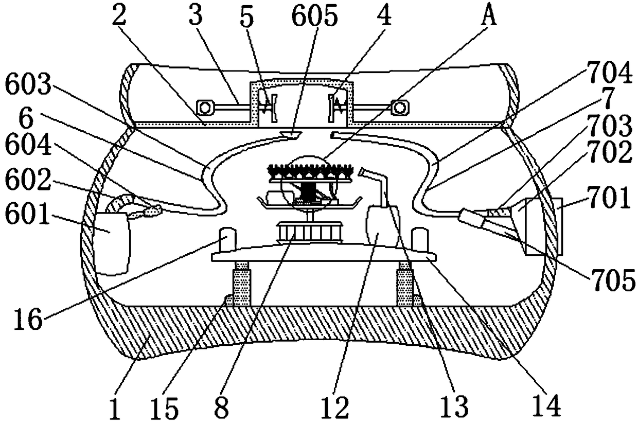 Flat sole gum removing device using combination of cold and hot electrodes