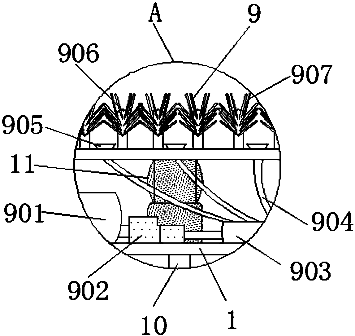Flat sole gum removing device using combination of cold and hot electrodes