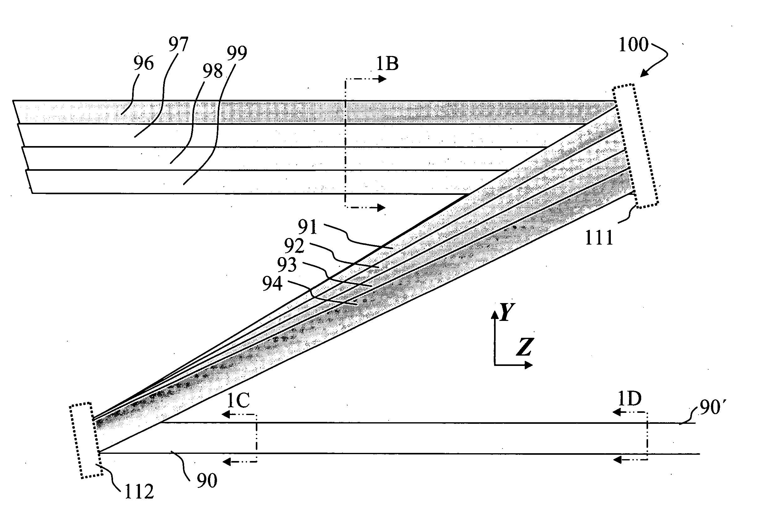 Method and apparatus for spectral-beam combining of high-power fiber lasers