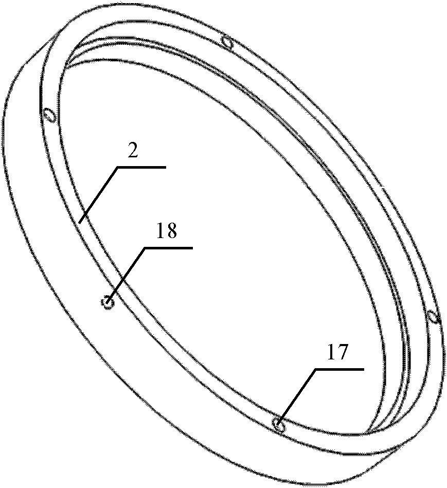 Polishing device for eliminating coining effect of lightweight reflecting mirror