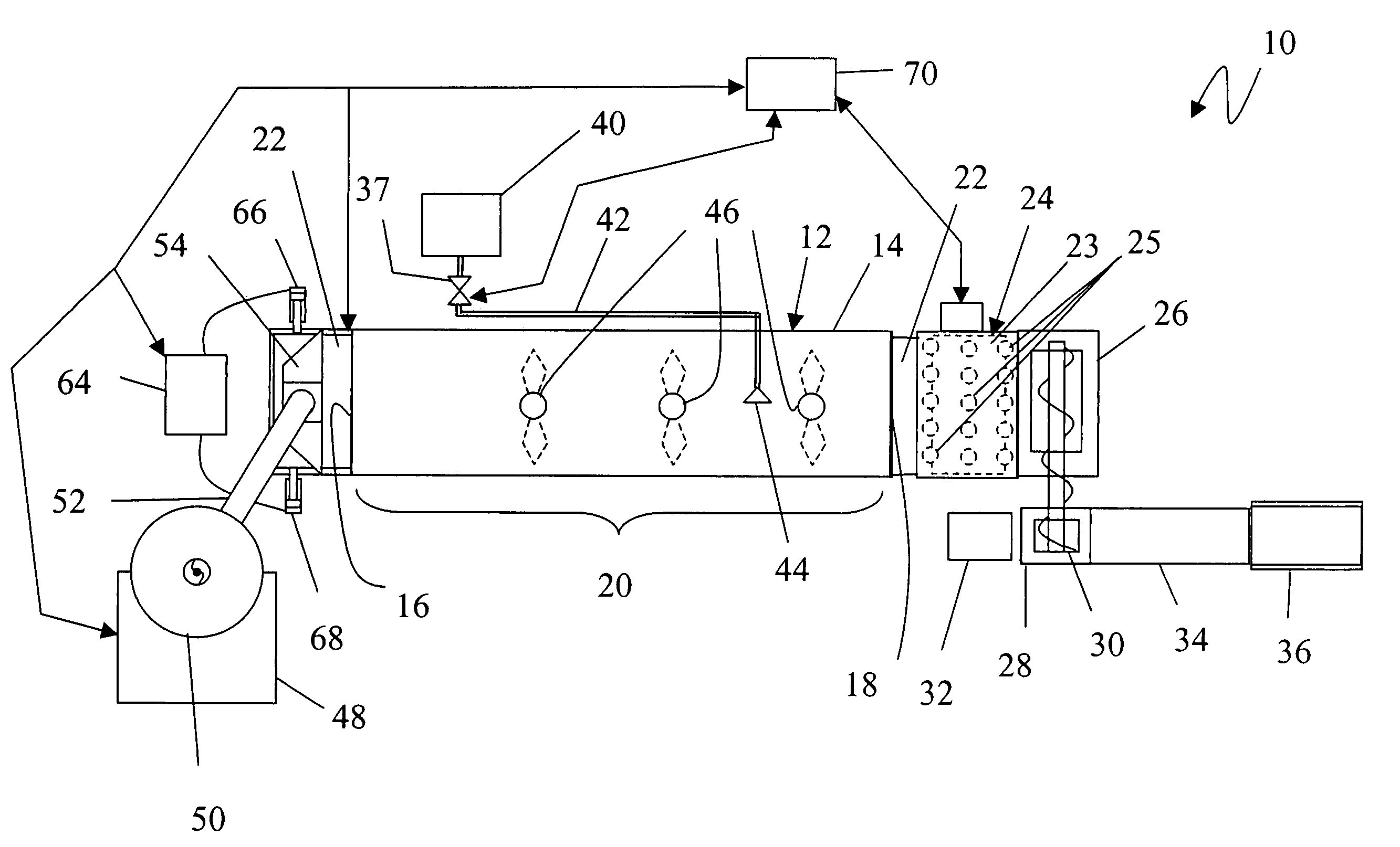 System for extruding, cutting in strands, freezing, and chopping a ground food product and method thereof