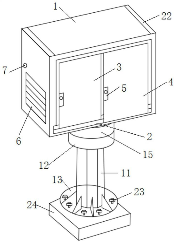 A rapid assembly tower power cabinet for field use