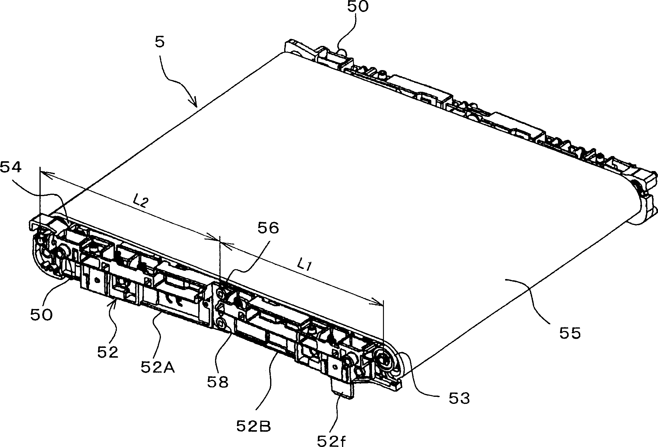 Imaging device and transfer unit