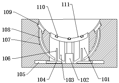 Rapid clamping device in new energy vehicle motor test system