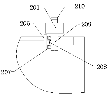 Rapid clamping device in new energy vehicle motor test system