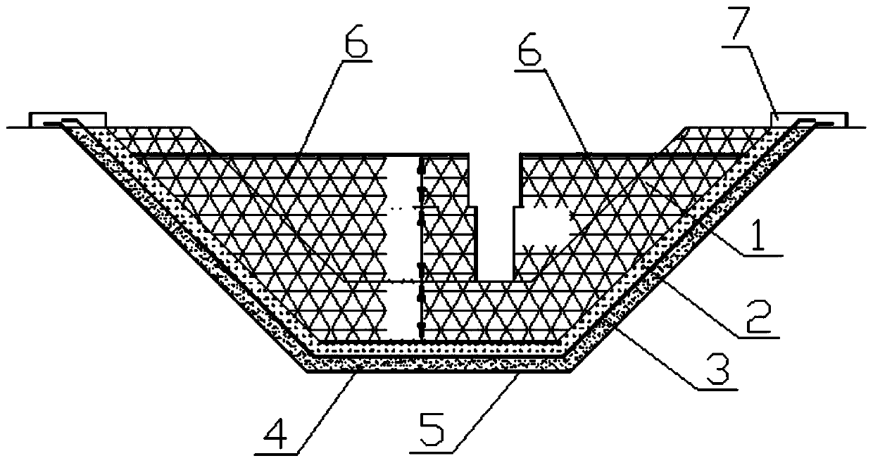 Imitation natural ecological fishway and construction method thereof