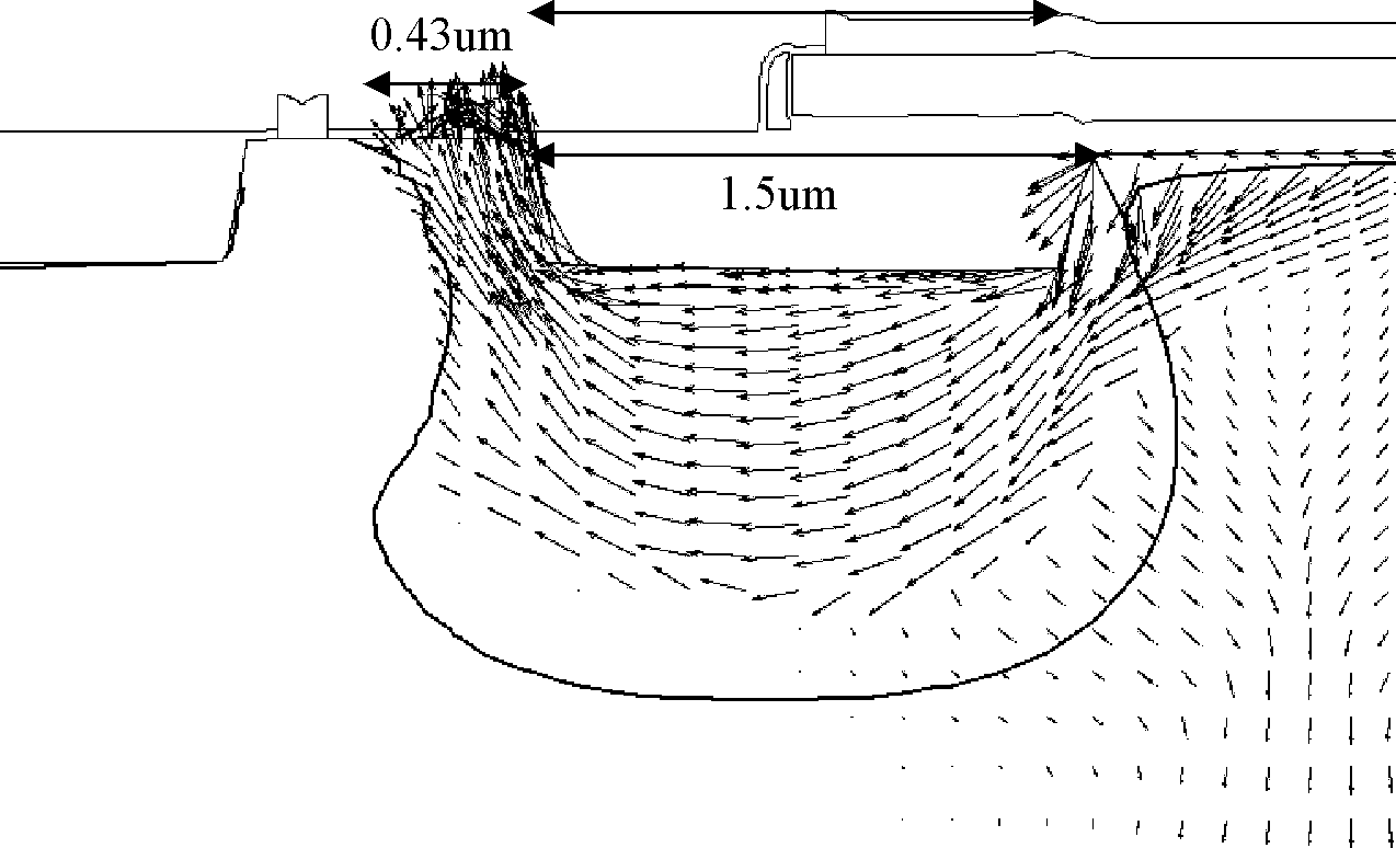 Manufacturing method and structure of asymmetric high-voltage MOS device