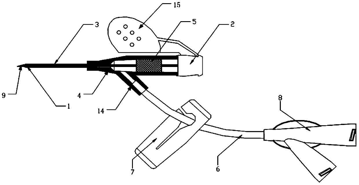 Remaining needle with quick blood returning function