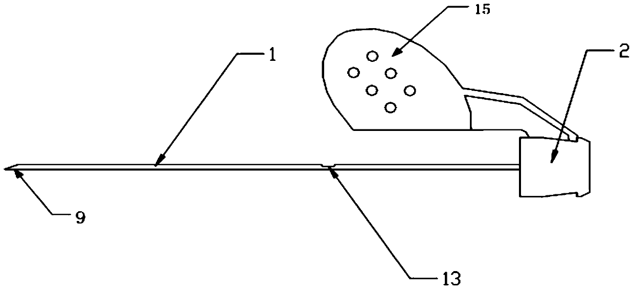 Remaining needle with quick blood returning function