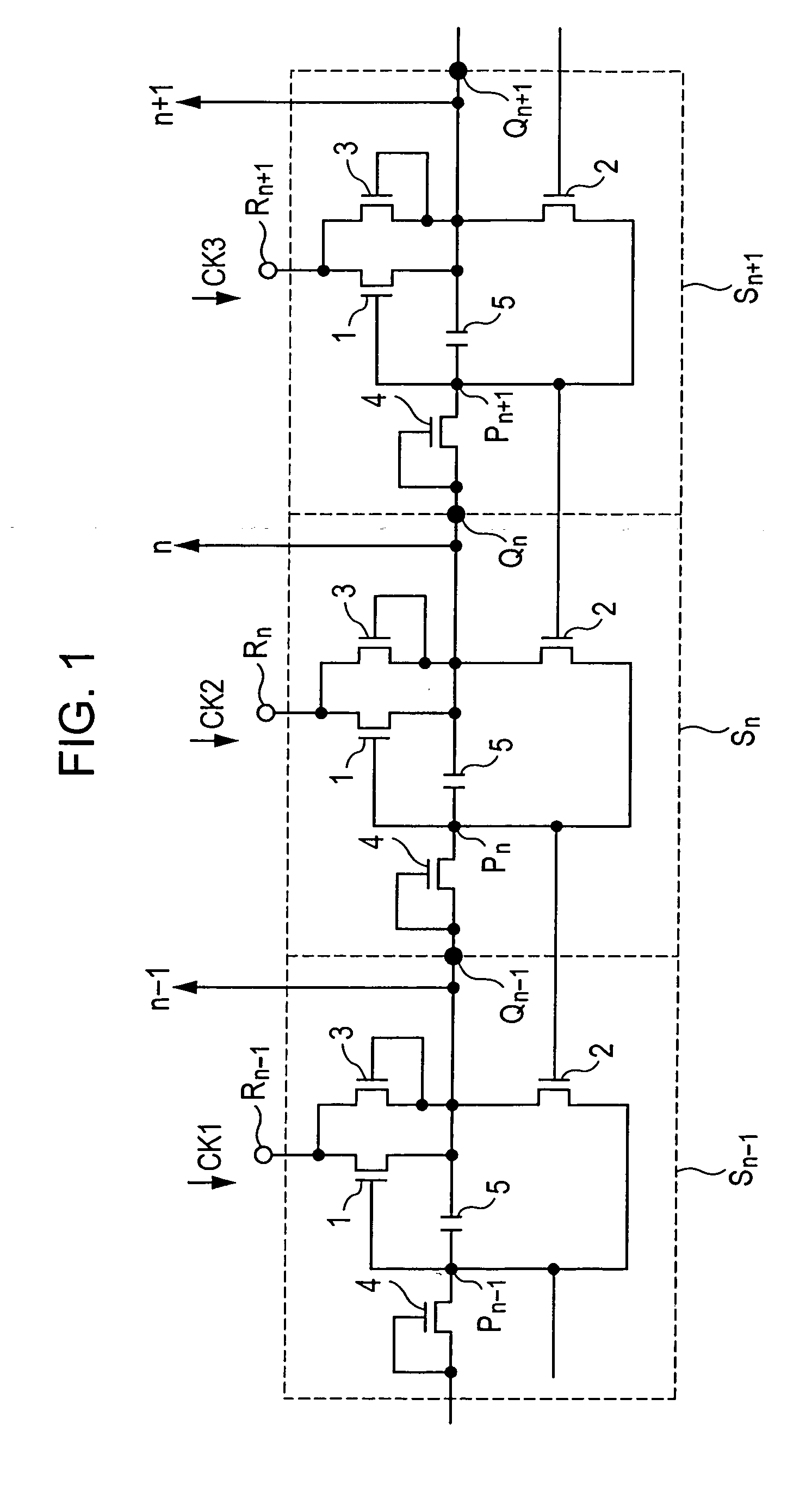 Shift register that suppresses operation failure due to transistor threshold variations, and liquid crystal driving circuit including the shift register