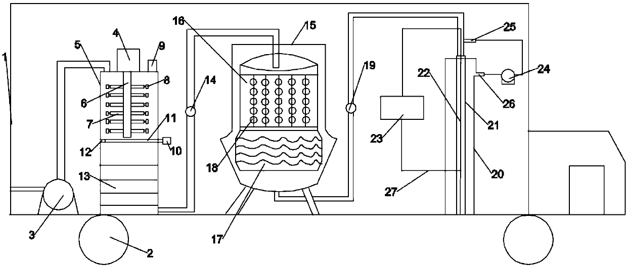 Integrated domestic wastewater processing device