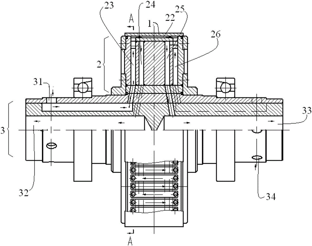 Uniform-cooling cooling roller device and method for amorphous strip preparing