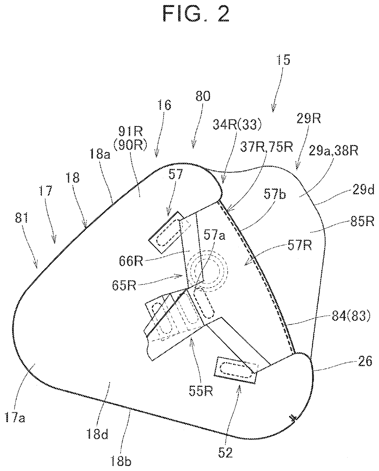 Airbag device for front passenger seat