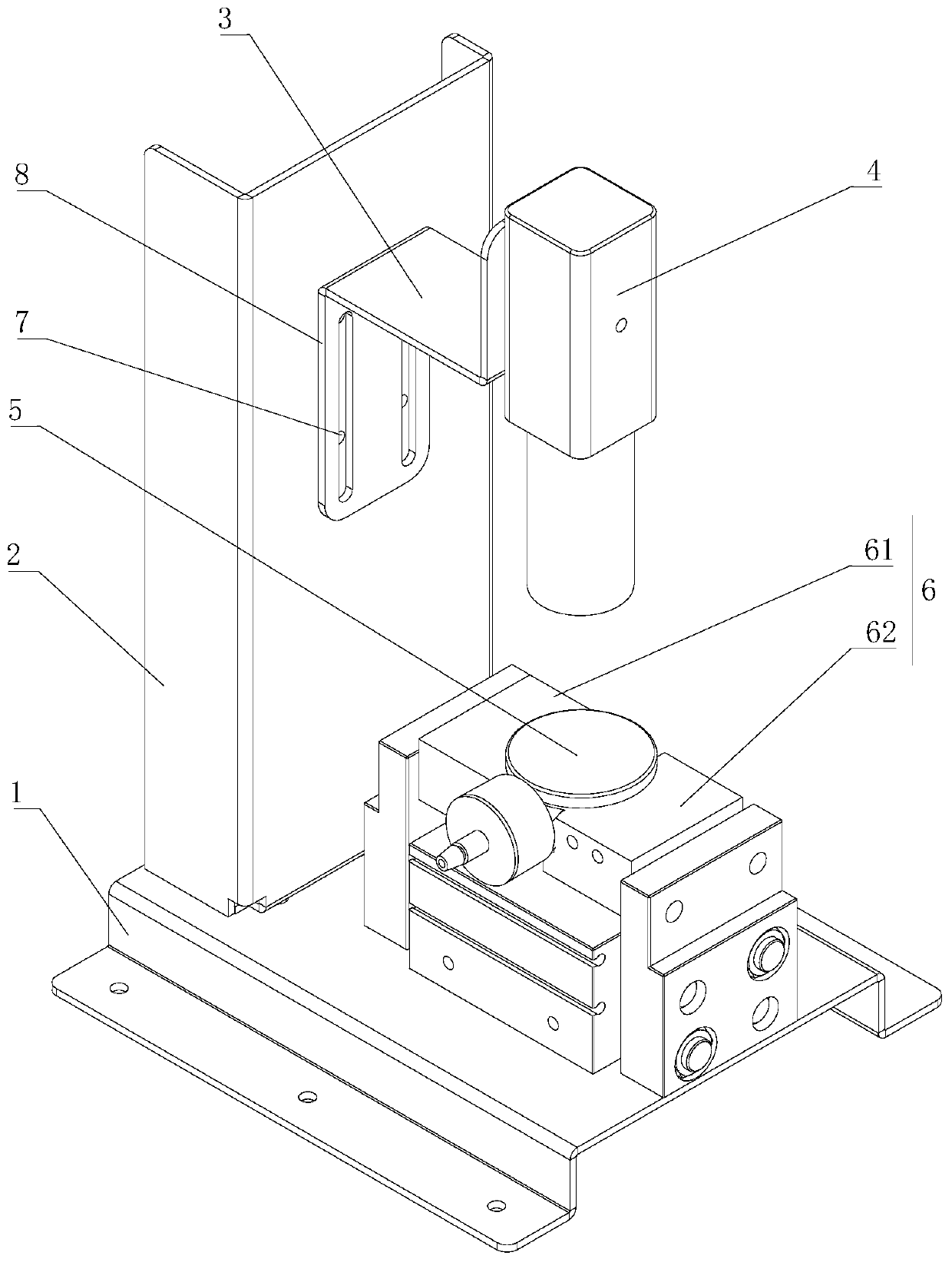 Debugging and calibrating device for mechanical sphygmomanometer