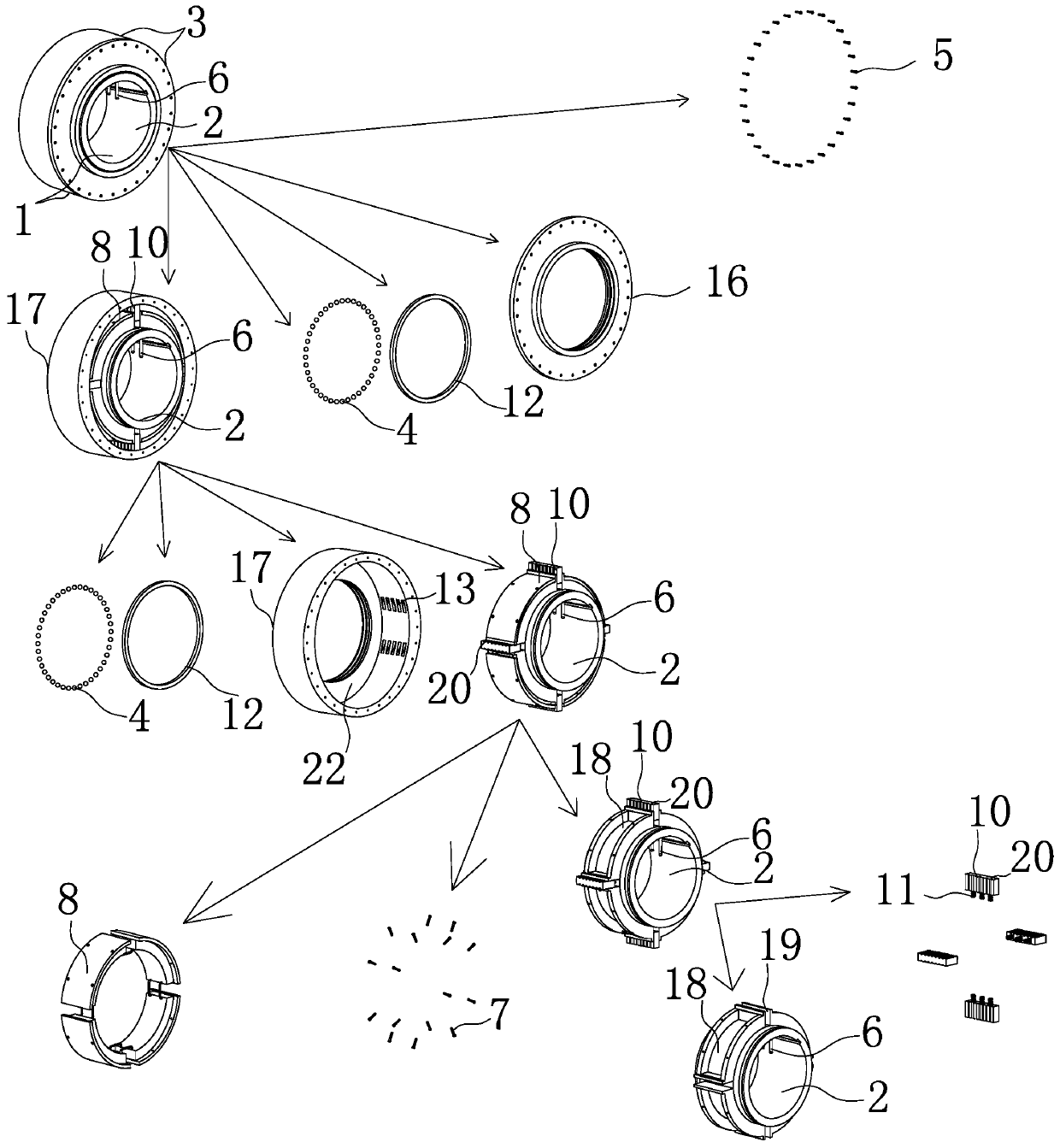 Flexible controllable clutch transmission