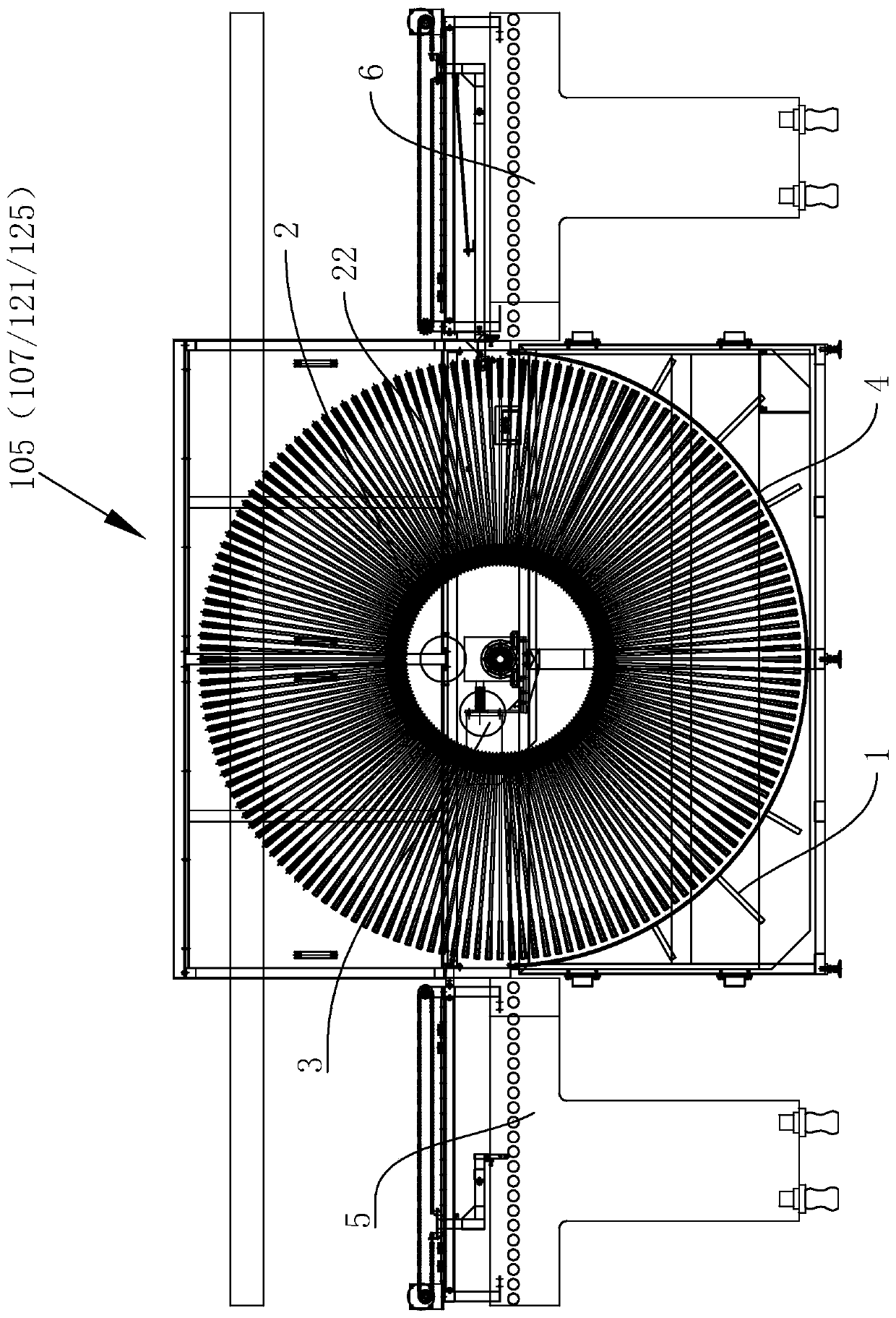 Horizontal glue residue removal and copper assembly line and glue residue removal and copper method