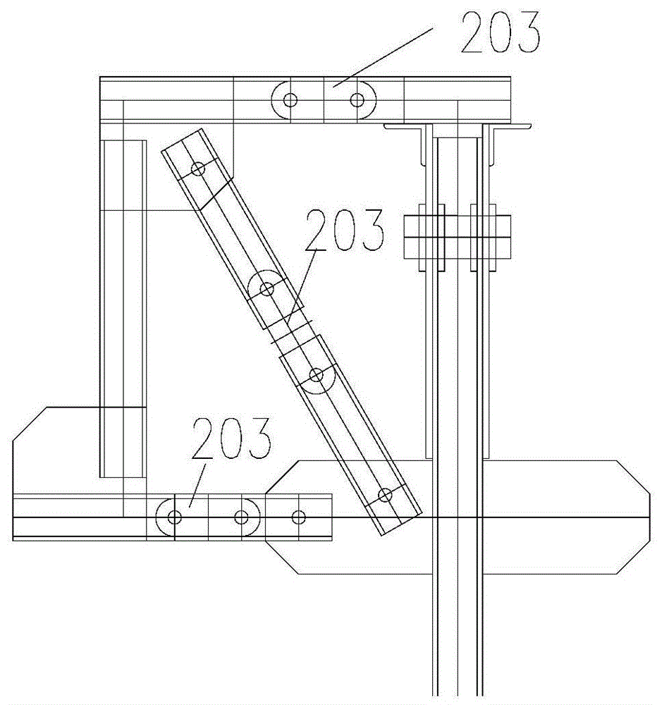 Self-propelled diamond pinned truss hanging basket structure and hanging basket walking and construction method