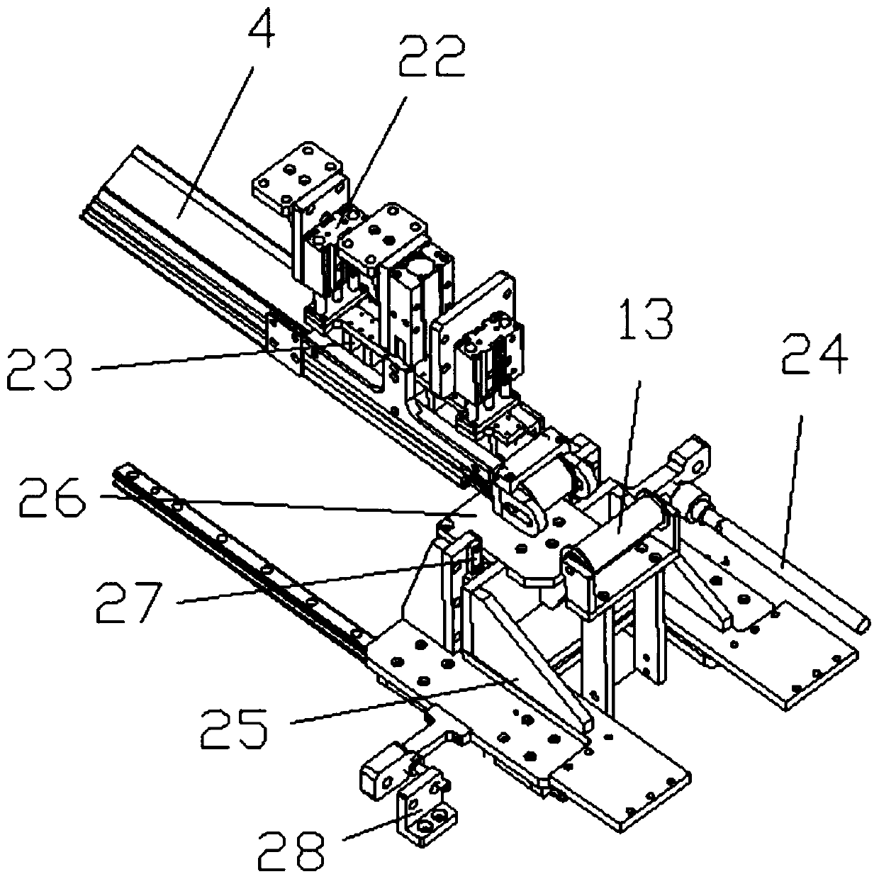 A fully automatic packaging machine for cylindrical batteries