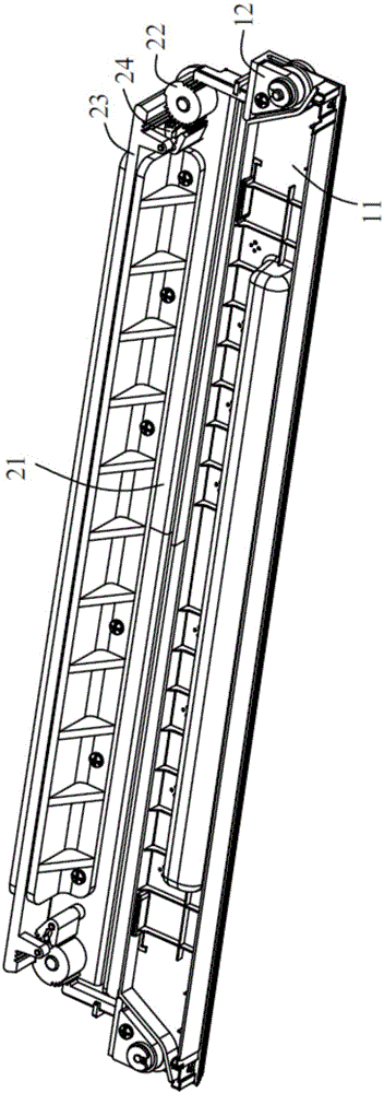 Leftward and rightward door opening mechanism and refrigerator