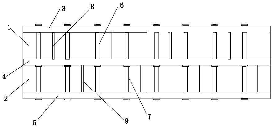 Multi-layer steel plate and concrete composite beam
