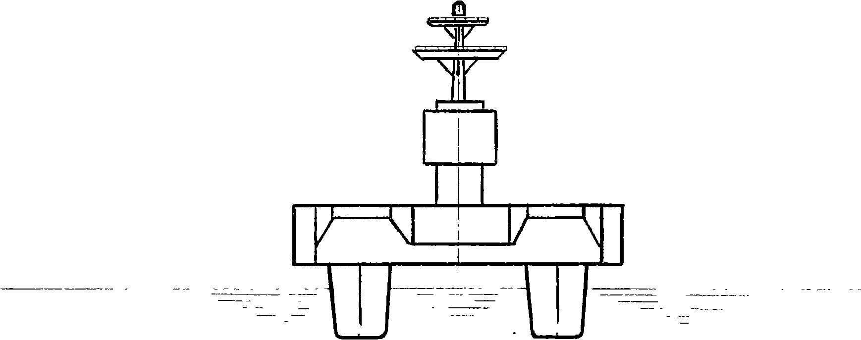 Tetrad aeroplane carrier and tetrad ship form