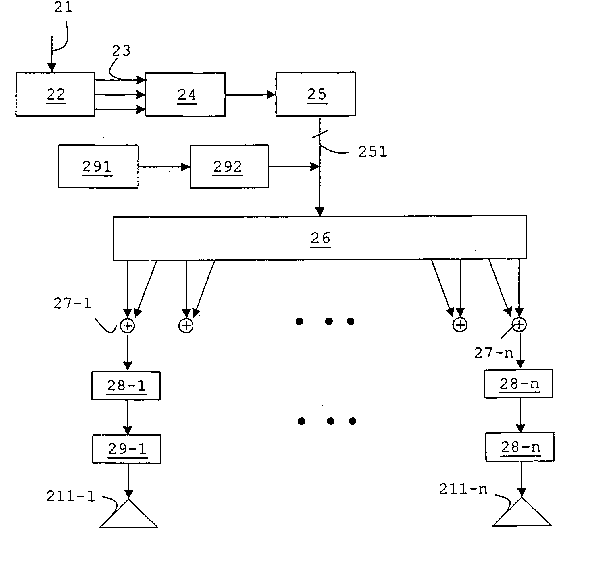 Signal processing device for acoustic transducer array
