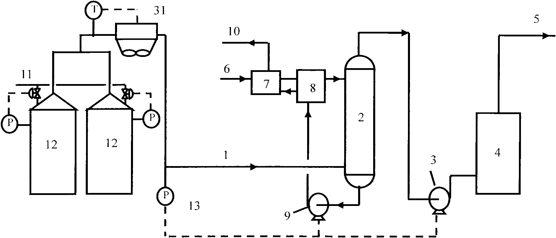 Treatment method for stinky waste gas discharged by storage tank