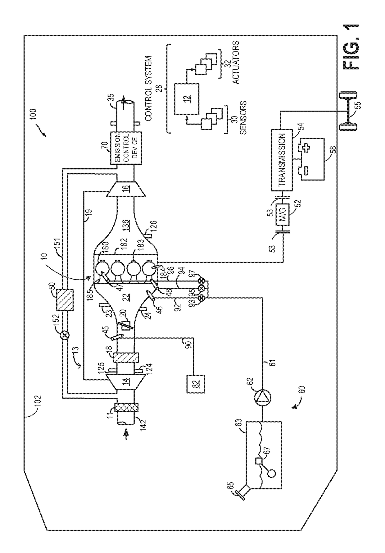 Methods and systems for central fuel injection