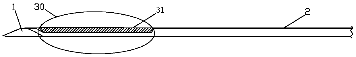 Biopsy device for safe puncture