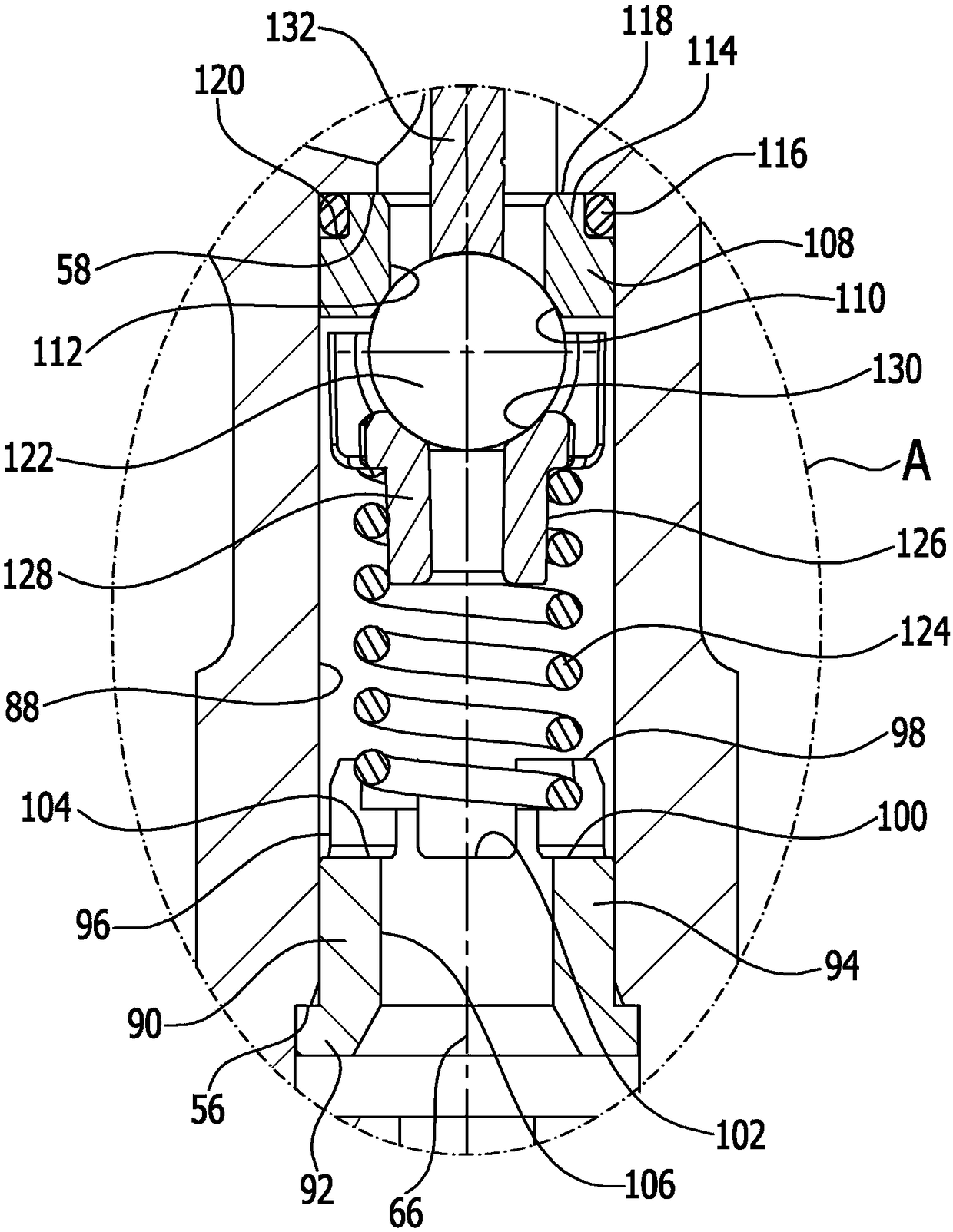 Valve gun for a high-pressure cleaning device