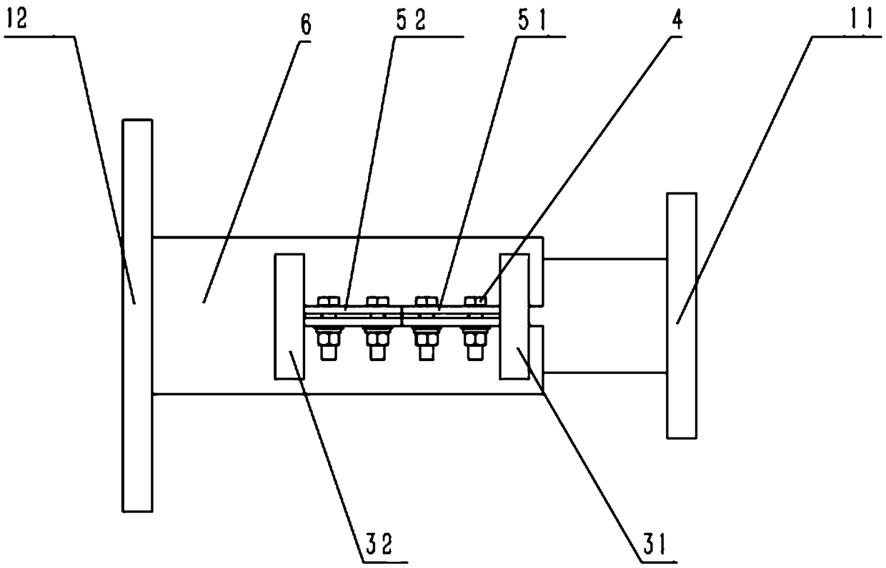 Assembly type cylinder friction energy dissipation shock absorber