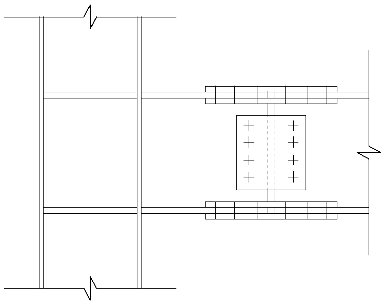 Separated bracket node structure for steel structure beam column connection, manufacturing method and residential structure system
