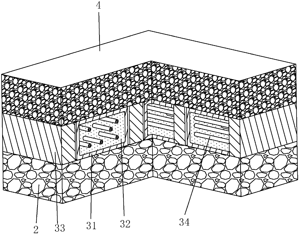 Structure of foamed asphalt cold-recycled pavement and construction technology thereof