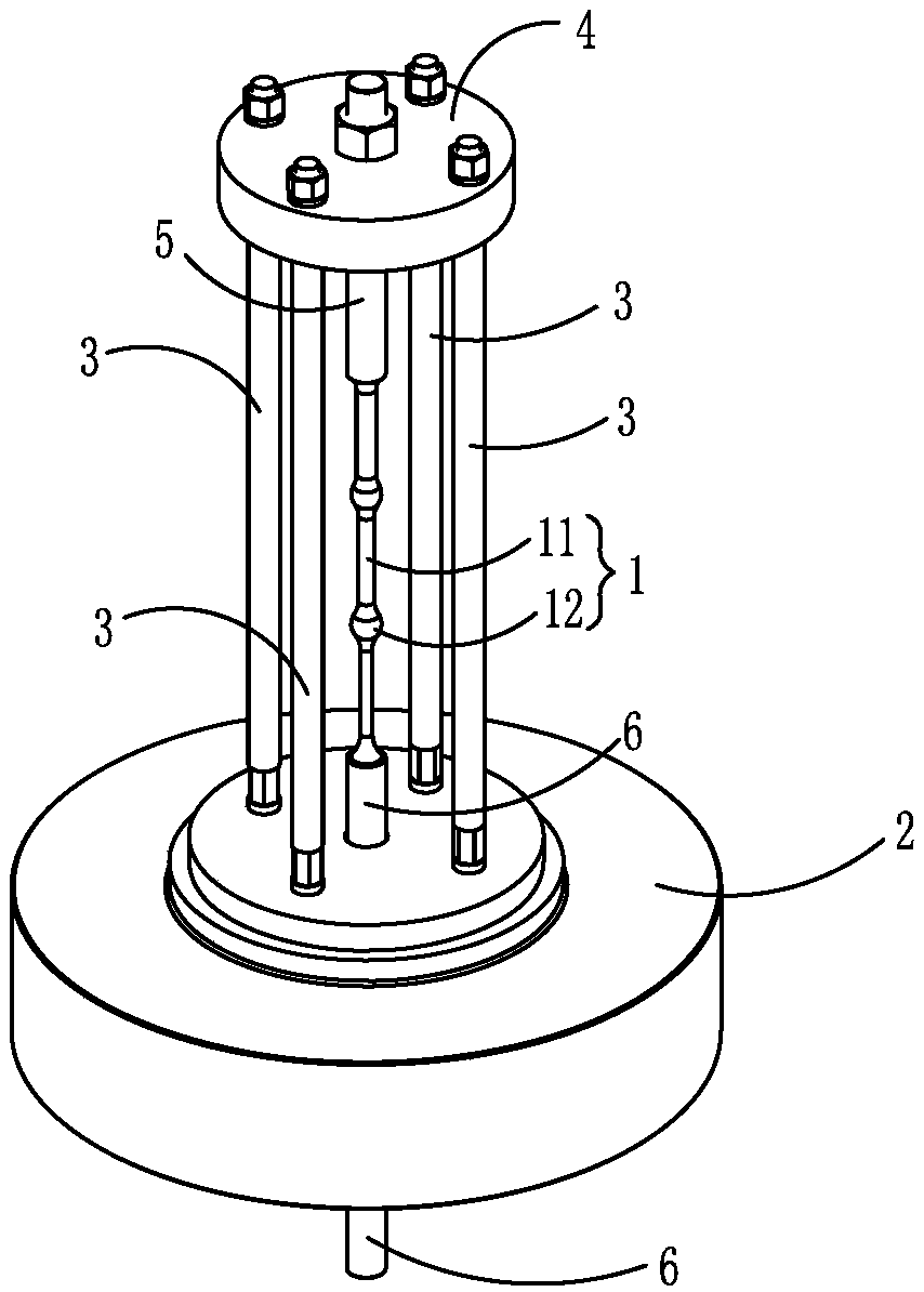 Stress corrosion high-flux evaluation method based on multi-section sample