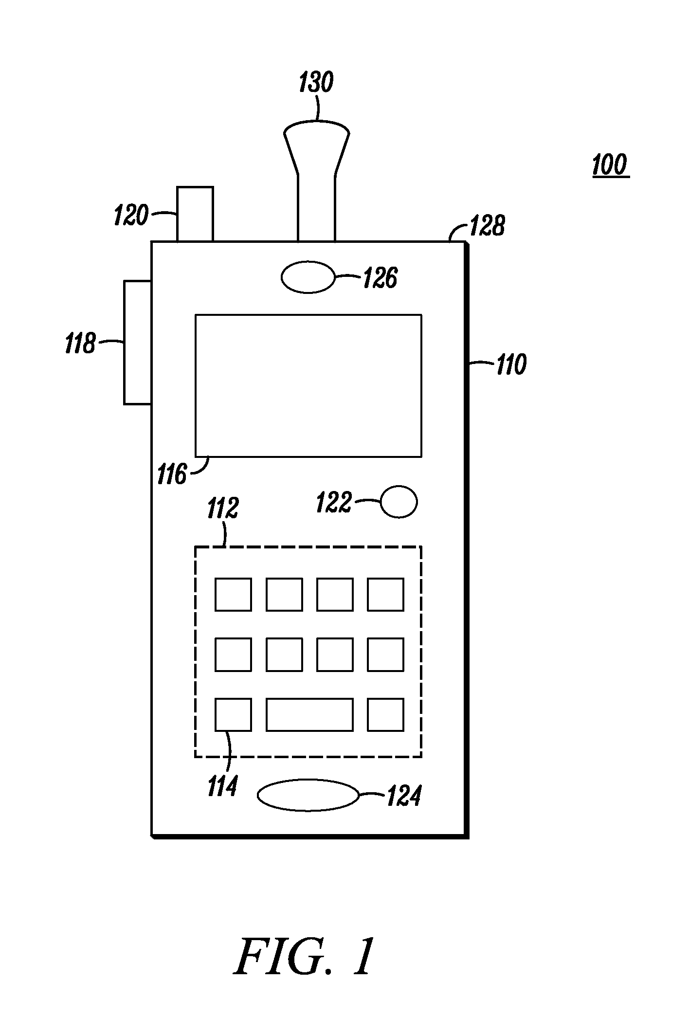 Antenna integrated with a portable communication device