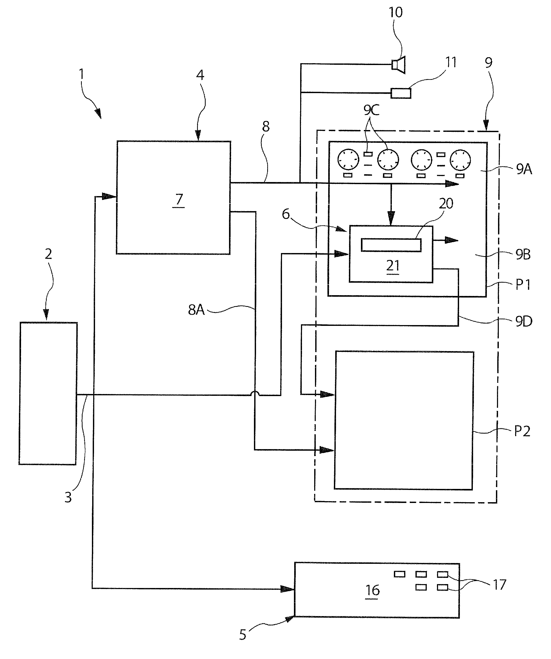 Installation for detecting and displaying the failures of the functional systems of an aircraft