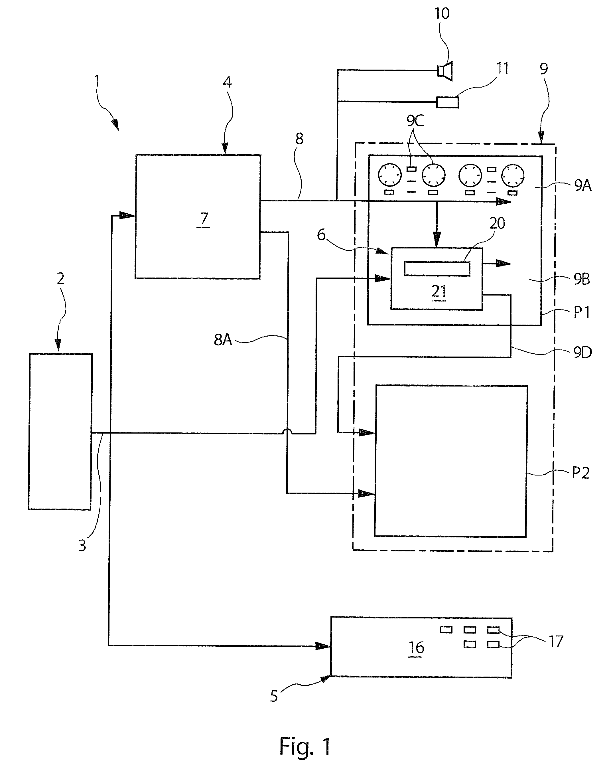 Installation for detecting and displaying the failures of the functional systems of an aircraft