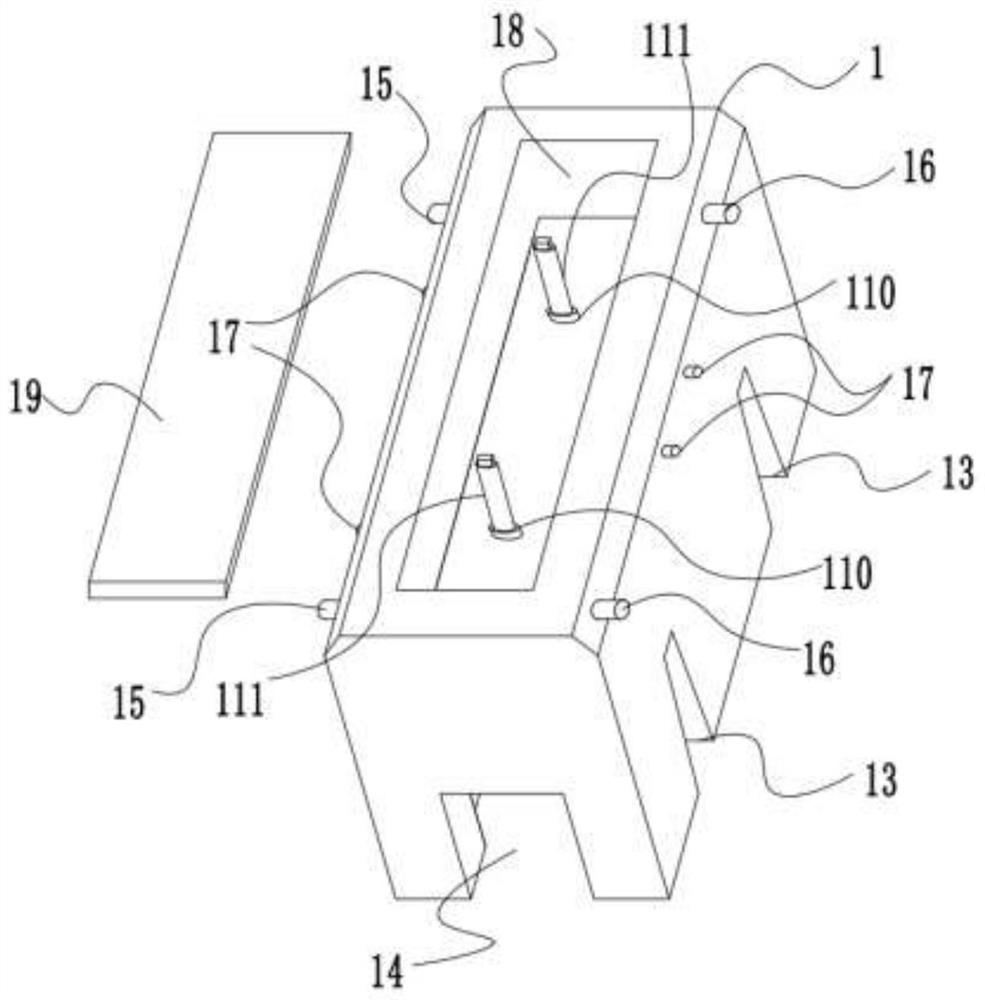 A modular filter water distribution device and its system and application method