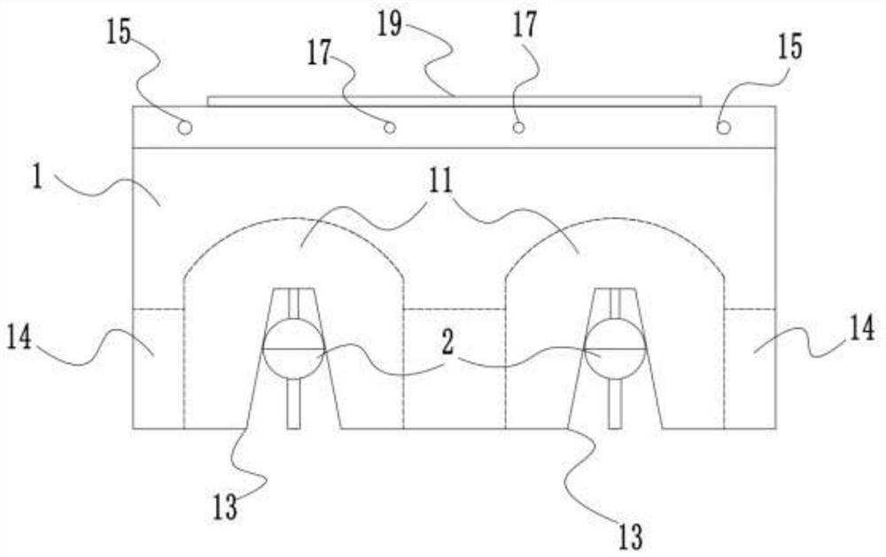 A modular filter water distribution device and its system and application method