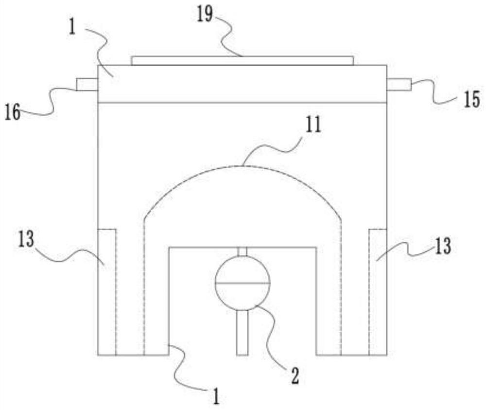 A modular filter water distribution device and its system and application method