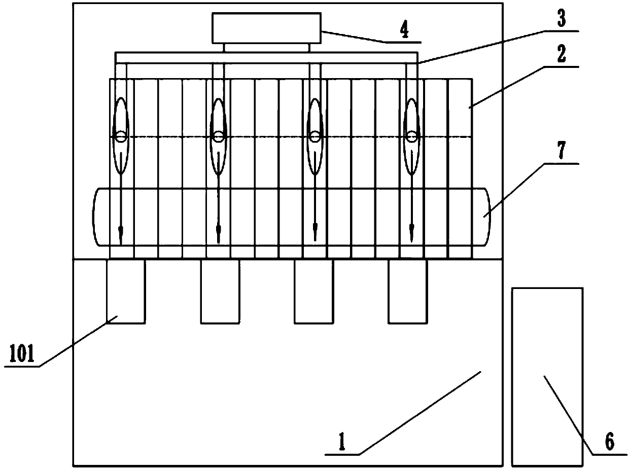 A cutting device for metal pipes