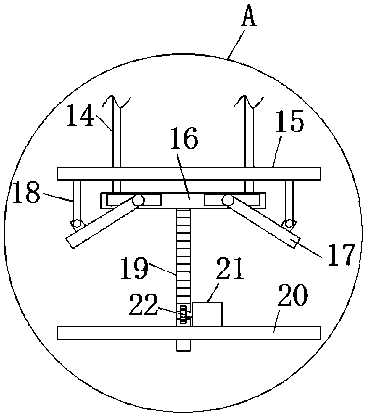 Boiler with spark and smoke separating function and dust removing method of boiler