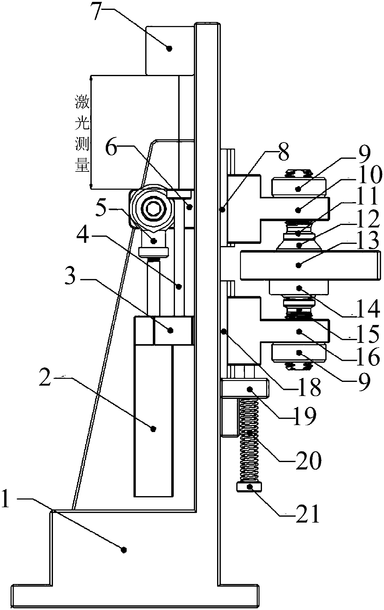 Height detecting device for high-precision nut go-no go fixed gauge full inspection machine