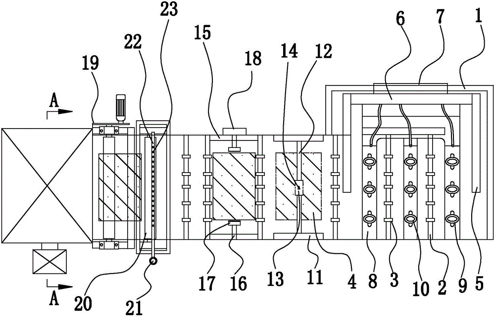 Automatic glass processing device