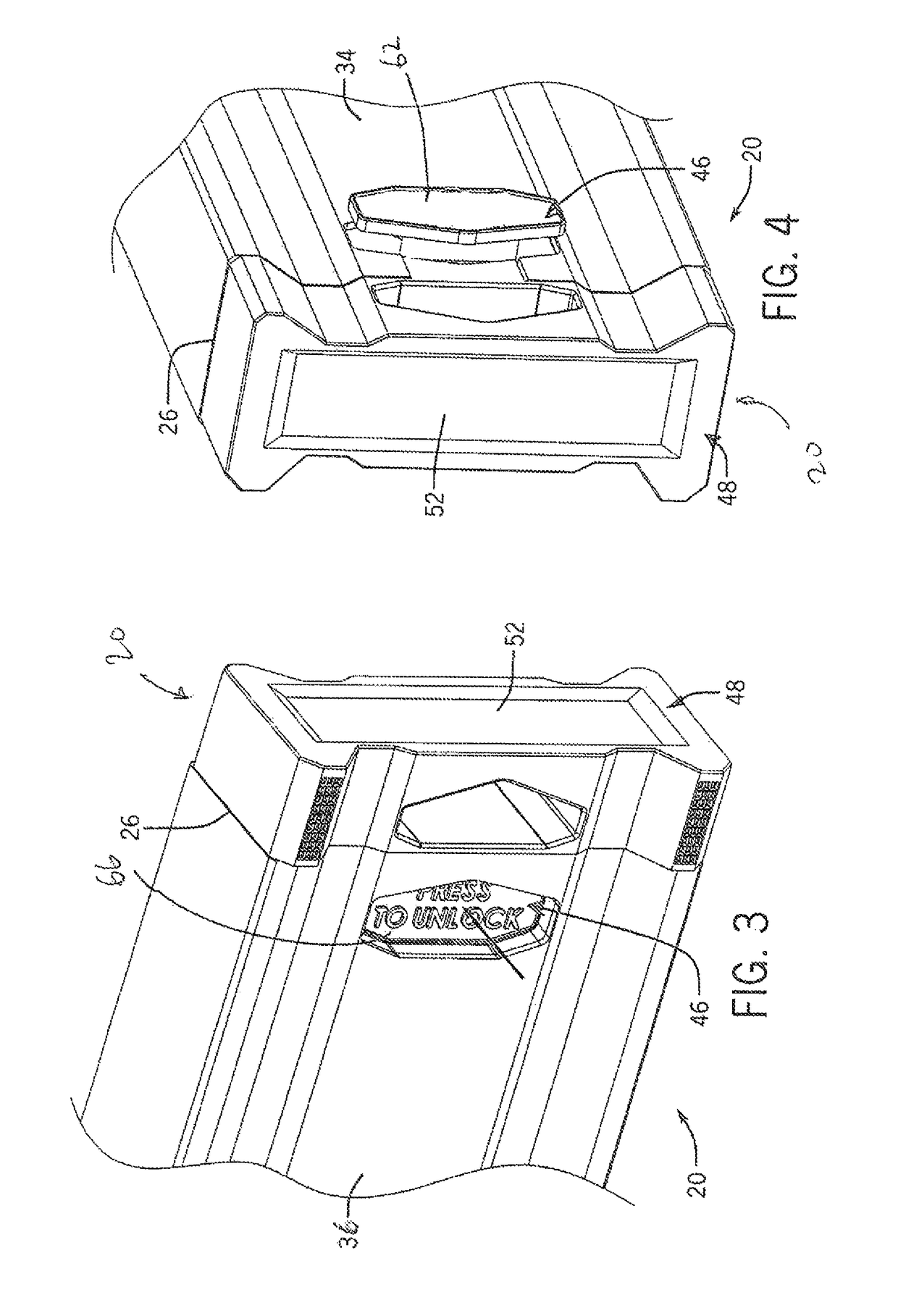 Removable end cap assembly for a level