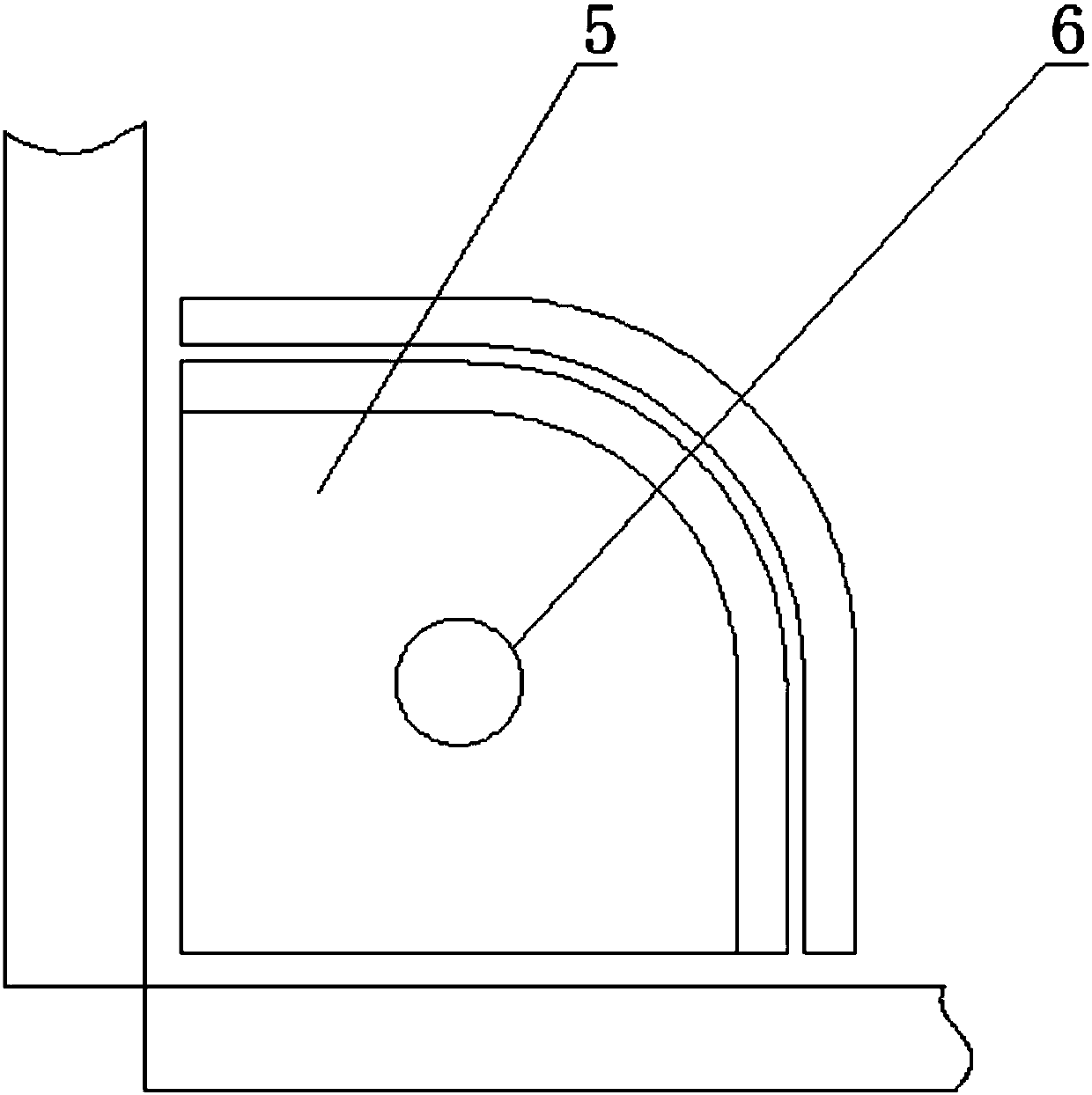 Stock bin weld joint auxiliary welding device and welding method thereof